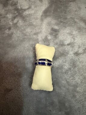 Blue Lapis Sterling Silver Women's Ring